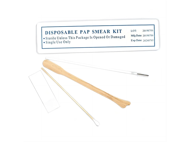 Gynecology Kit Disposable Pap Smear Kit with Cervical Brush and Cotton Stick