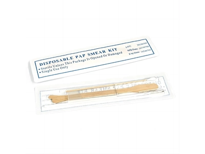 Gynecology Kit Disposable Pap Smear Kit with Cervical Brush and Cotton Stick